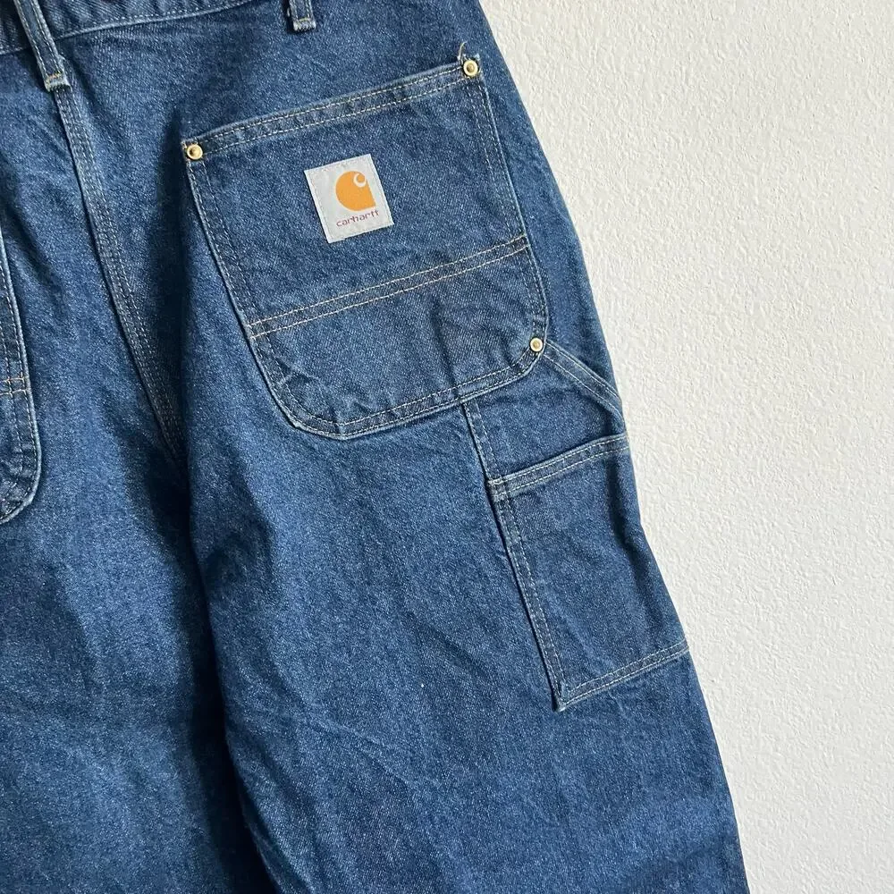 Carhartt B07 DMN denim double knee work wear carpenter pants